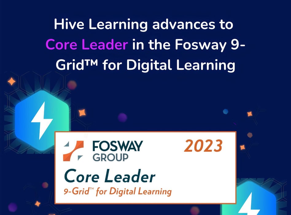 Hive Learning advances to Core Leader Zone in Fosway 9 Grid™ for Digital Learning