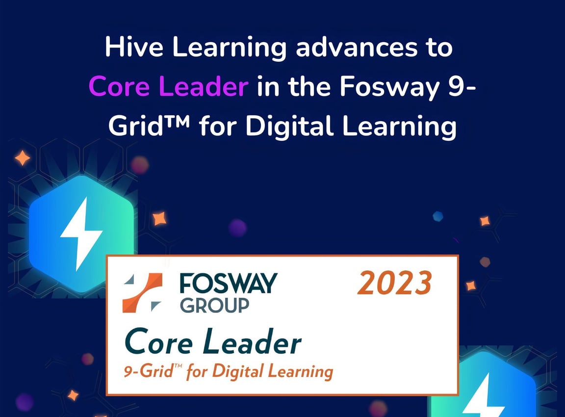 Hive Learning advances to Core Leader Zone in Fosway 9 Grid™ for Digital Learning