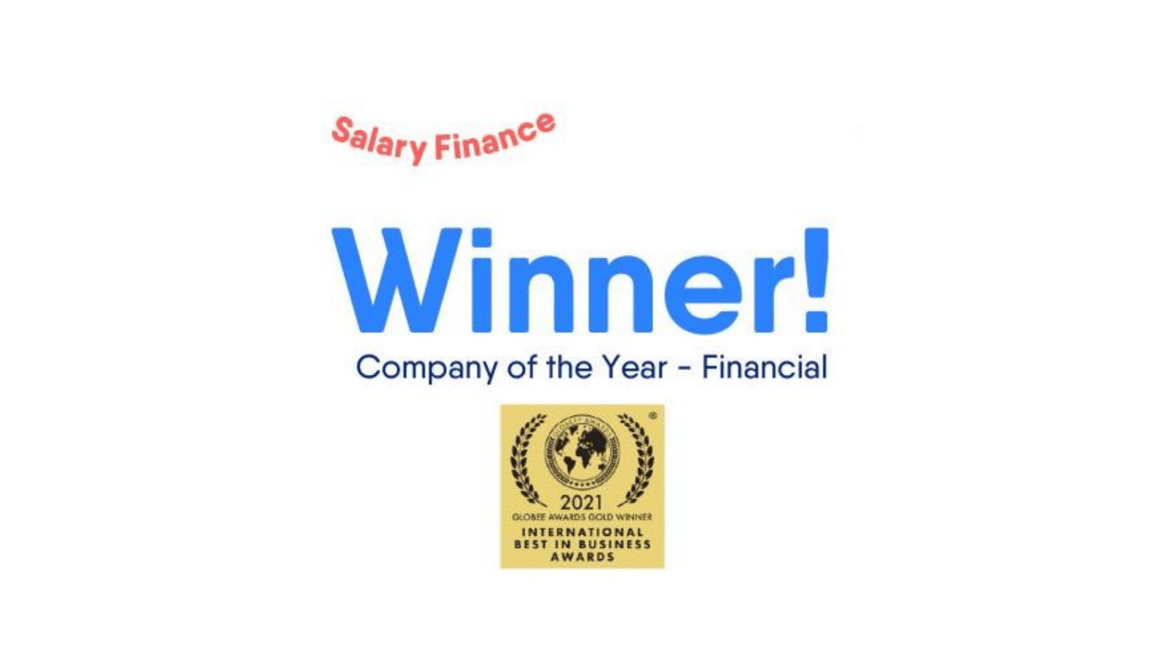 Salary Finance wins Globee in the 8th Annual 2021 International Best in Business Awards