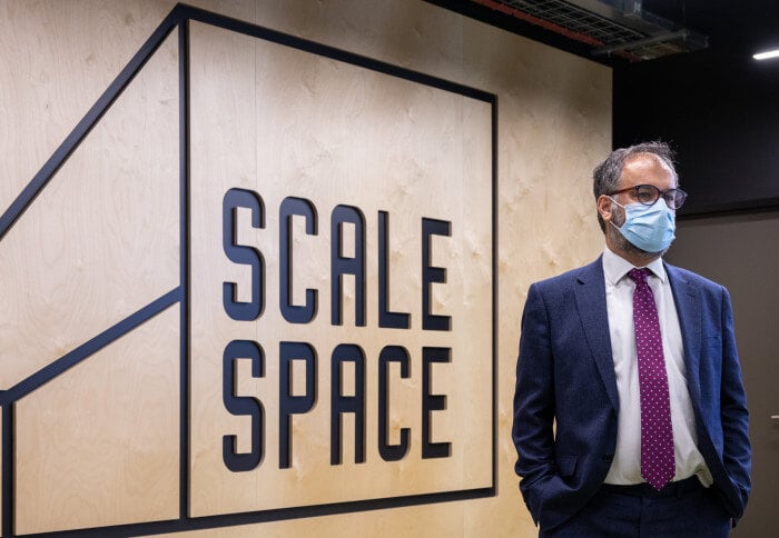 Minister for London and Small Business visits Scale Space White City
